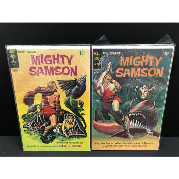 LOT OF 2 MIGHTY SAMSON COMICS (GOLD KEY COMICS)