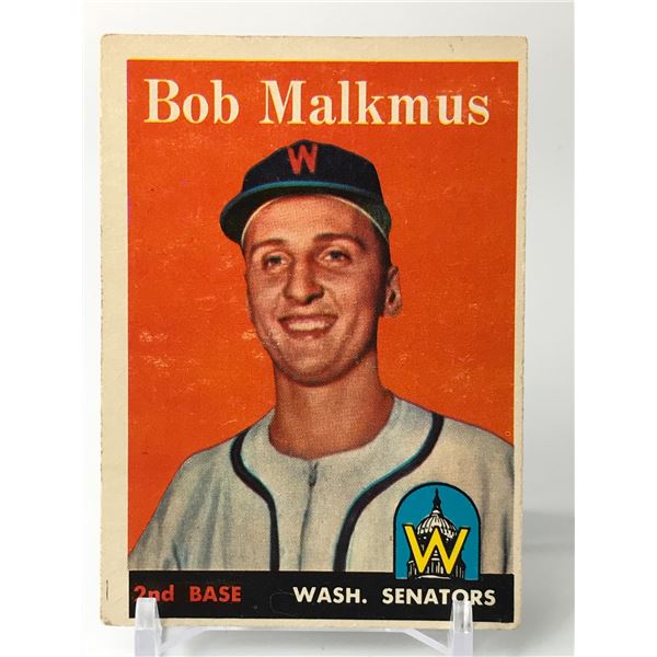 1958 TOPPS BASEBALL BOB MALKMUS