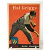 Image 1 : 1958 TOPPS BASEBALL HAL GRIGGS