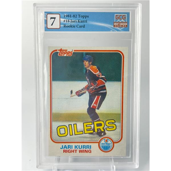 JARI KURRI TOPPS ROOKIE CARD (GCG 7)