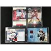 Image 1 : LOT OF 4 JERSEY/SWATCH/ROOKIE/AUTO NHL CARDS