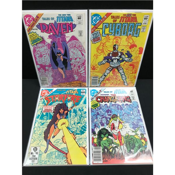 LOT OF 4 THE NEW TEEN TITANS  (DC COMICS)