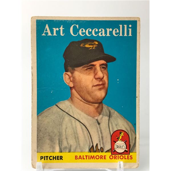 1958 TOPPS BASEBALL ART CECCARELLI