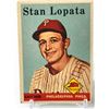 Image 1 : 1958 TOPPS BASEBALL STAN LOPATA