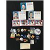 Image 1 : LOT OF VANCOUVER CANUCK 1980'S SHELL CARDS AND VARIOUS PINS