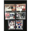 Image 1 : LOT OF 6 JERSEY/SWATCH/GAME WORN NHL HOCKEY CARDS