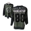 Image 1 : ANDREW MANGIAPANE SIGNED CALGARY FLAMES BLACK ADIDAS PRO JERSEY (EAST COAST SPORTS COA)