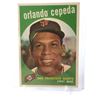Image 1 : 1959 TOPPS BASEBALL NO.390 ORLANDO CEPEDA