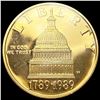 1989-W .25oz Gold Commem. $5 GEM PROOF