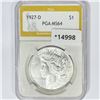 1927-D Silver Peace Dollar PGA MS64