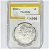 1900-S Morgan Silver Dollar PGA MS62
