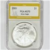 2001 American Silver Eagle PGA MS70