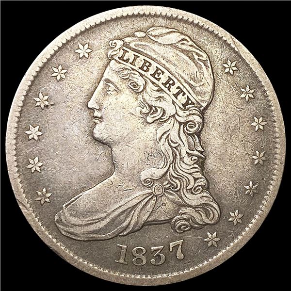 1837 Capped Bust Half Dollar LIGHTLY CIRCULATED