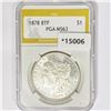 1878 8TF Morgan Silver Dollar PGA MS63
