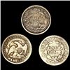 Image 2 : (3) Misc Half Dimes (1865, 1838, 1861) NICE CIR