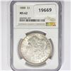 Image 1 : 1888 Morgan Silver Dollar NGC MS62