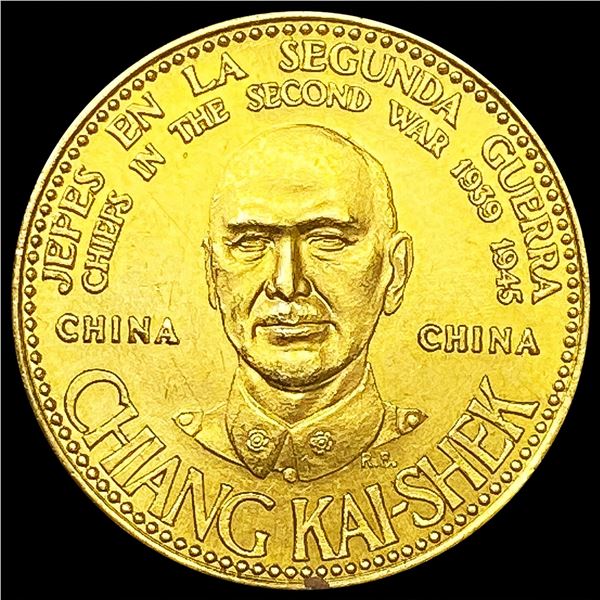 .920 Gold Chang Kal-Shek Kennedy Token UNCIRCULAT