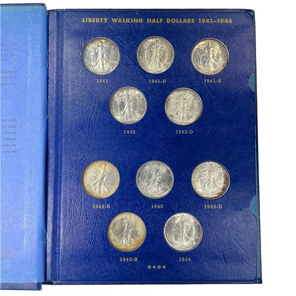 1941-1947 Walking Liberty Book (20 Coins) UNC