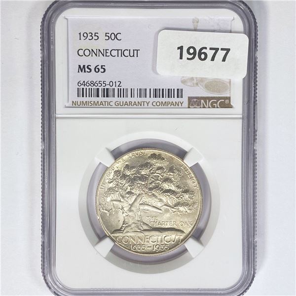 1935 Connecticut Half Dollar NGC MS65