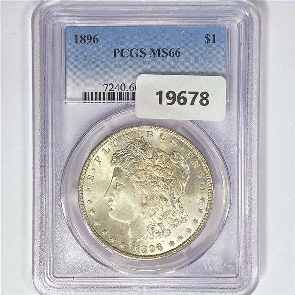 1896 Morgan Silver Dollar PCGS MS66