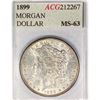 1899 Morgan Silver Dollar ACG MS63