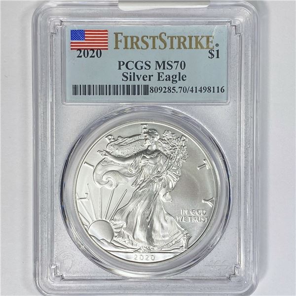 2020 American Silver Eagle PCGS MS70