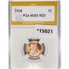 Image 1 : 1928 Wheat Cent PGA MS65 RED