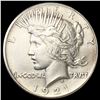 Image 1 : 1921 Silver Peace Dollar ABOUT UNCIRCULATED