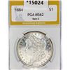 Image 1 : 1884 Morgan Silver Dollar PGA MS62 VAM-3