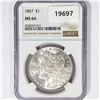 Image 1 : 1887 Morgan Silver Dollar NGC MS64