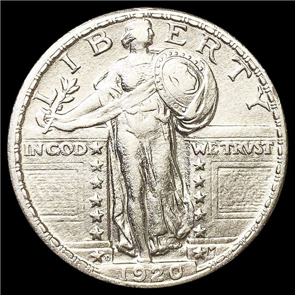 1920-D Standing Liberty Quarter CLOSE UNC