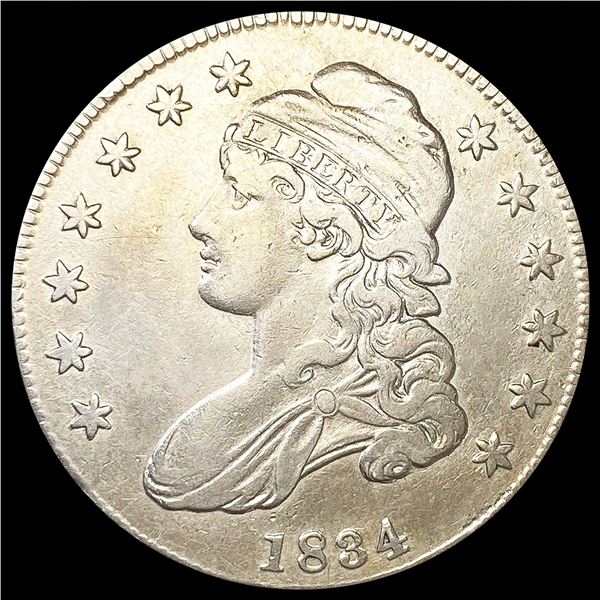 1834 Capped Bust Half Dollar LIGHTLY CIRCULATED