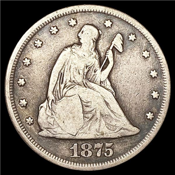 1875-CC Twenty Cent Piece NICE CIRCULATED