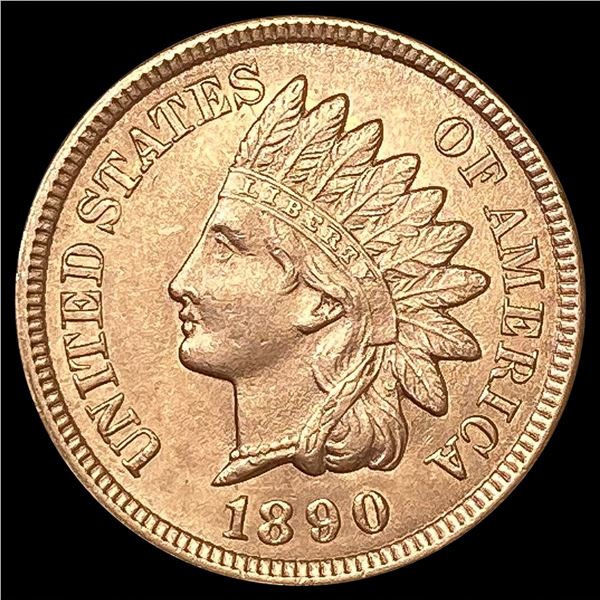 1890 RD Indian Head Cent UNCIRCULATED