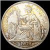 Image 1 : 1909 France Silver 1 Piastre ABOUT UNCIRCULATED