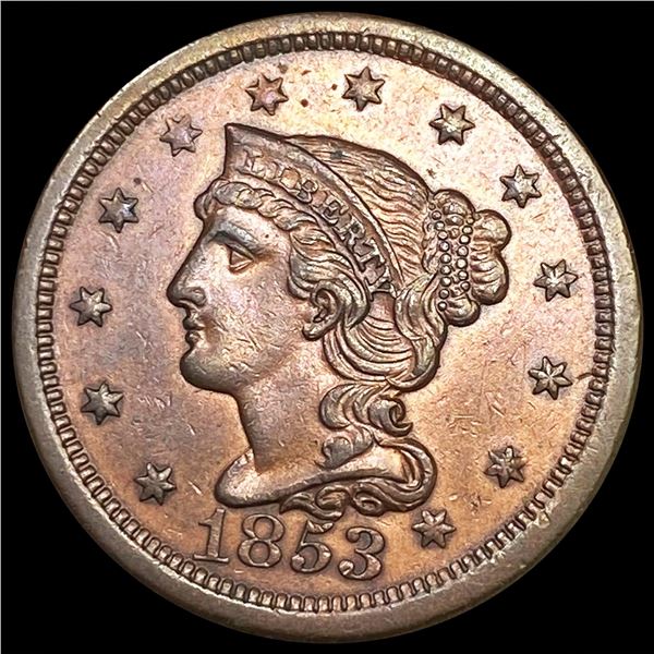 1853 Large Cent CLOSE UNCIRCULATED