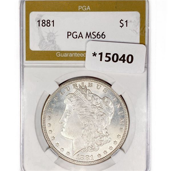 1881 Morgan Silver Dollar PGA MS66