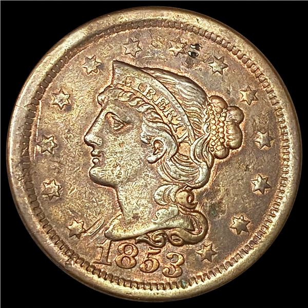 1853 Large Cent LIGHTLY CIRCULATED