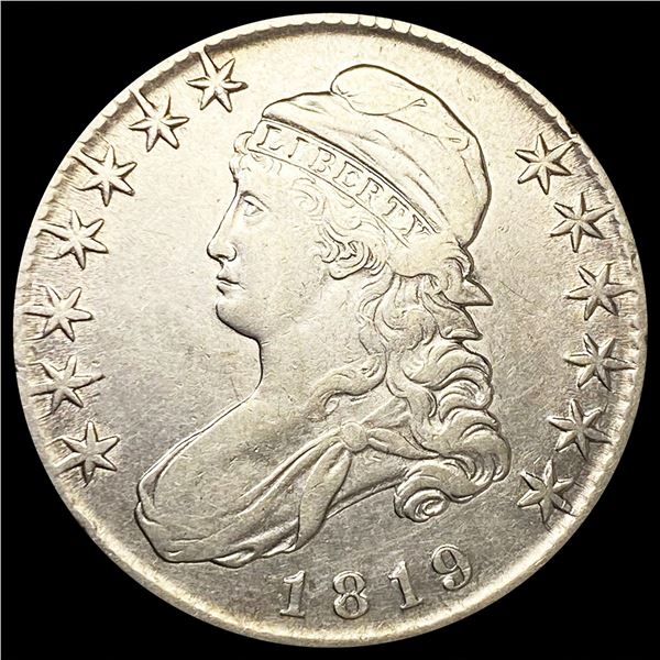 1819 0-109 Cap Bust Half Dollar R2 LIGHT CIRC