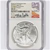 Image 1 : 2020(P) ASE Castle Signed NGC MS70 1st Day Issue