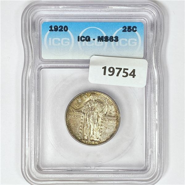 1920 Standing Liberty Quarter ICG MS63 FH