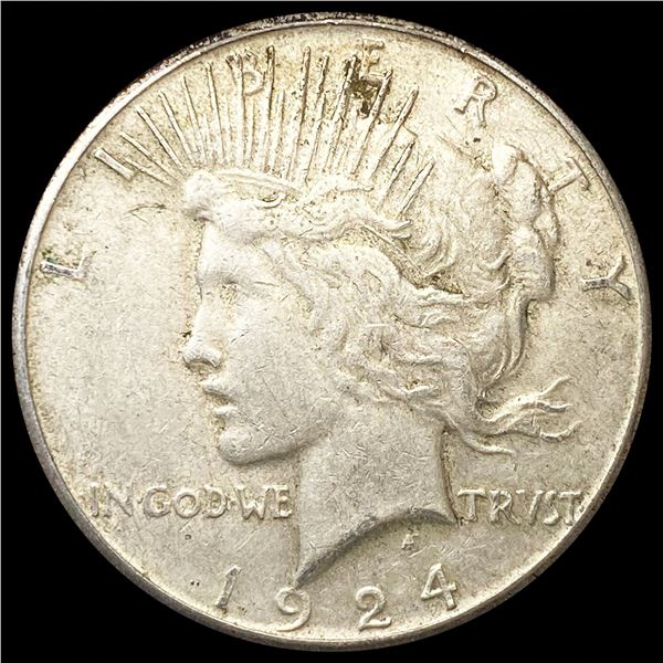 1924-S Silver Peace Dollar CLOSE UNCIRCULATED