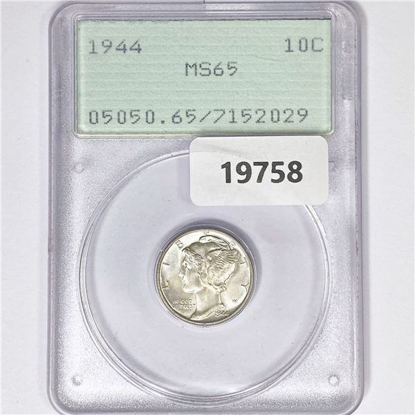 1944 Mercury Silver Dime PCGS MS65