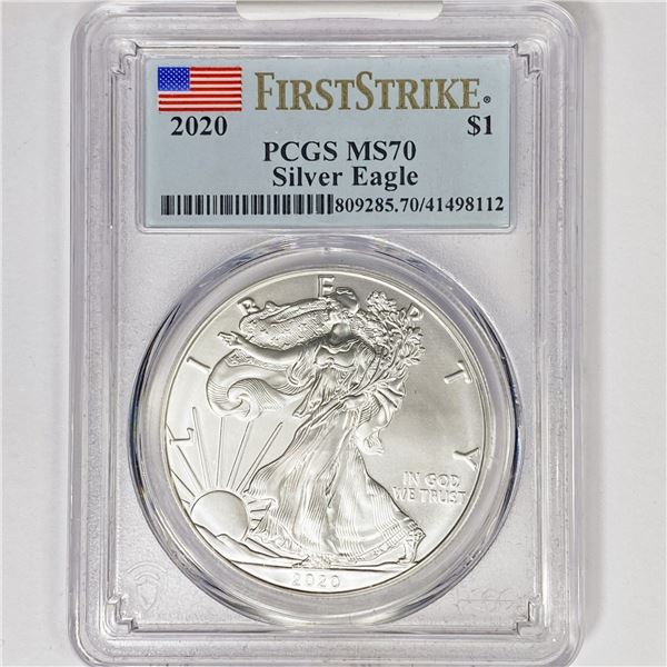 2020 American Silver Eagle PCGS MS70