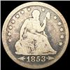 1853 Arws & Rays Seated Liberty Quarter NICE CIRC