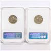 Image 2 : 1955 Set (2) Jefferson Nickel NGC PF68