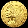 Image 1 : 1913 $2.50 Gold Quarter Eagle CLOSE UNC
