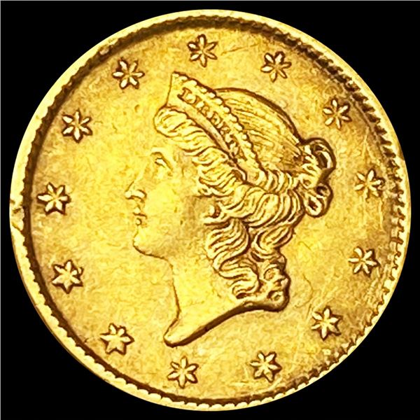 1853 Rare Gold Dollar NEARLY UNCIRCULATED