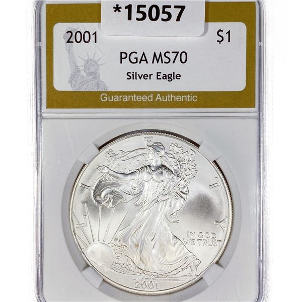 2001 American Silver Eagle PGA MS70