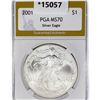 2001 American Silver Eagle PGA MS70
